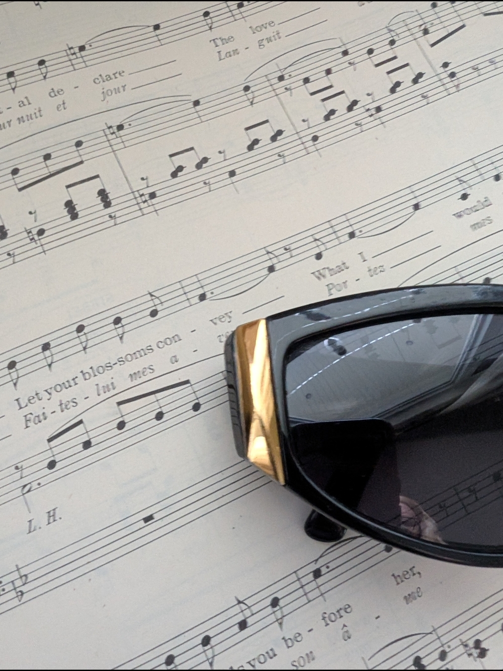 Vintage 90s Versace Black Sunglasses with Gold Accents - Picture 4 of 14